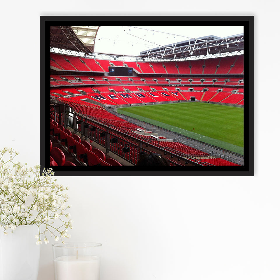 Wembley Stadium Framed Canvas Prints London Wall Art Football Stadium,Sport Stadium Art Prints, Fan Gift