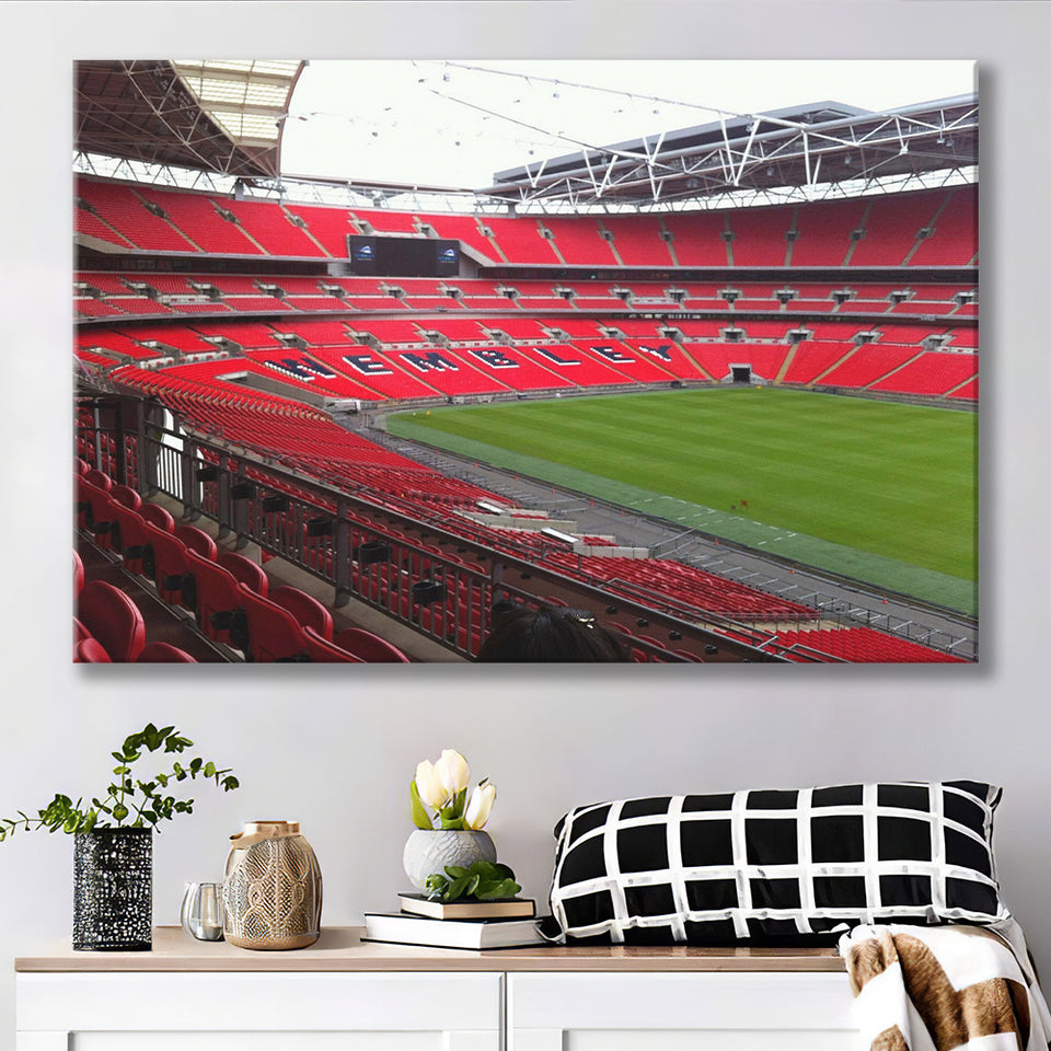 Wembley Stadium Canvas Prints London Wall Art Football Stadium,Sport Stadium Art Prints, Fan Gift, Wall Decor
