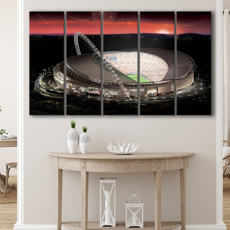 Wembley Stadium, Stadium Canvas, Sport Art, Gift for him, Multi Panels B, Canvas Prints Wall Art Decor