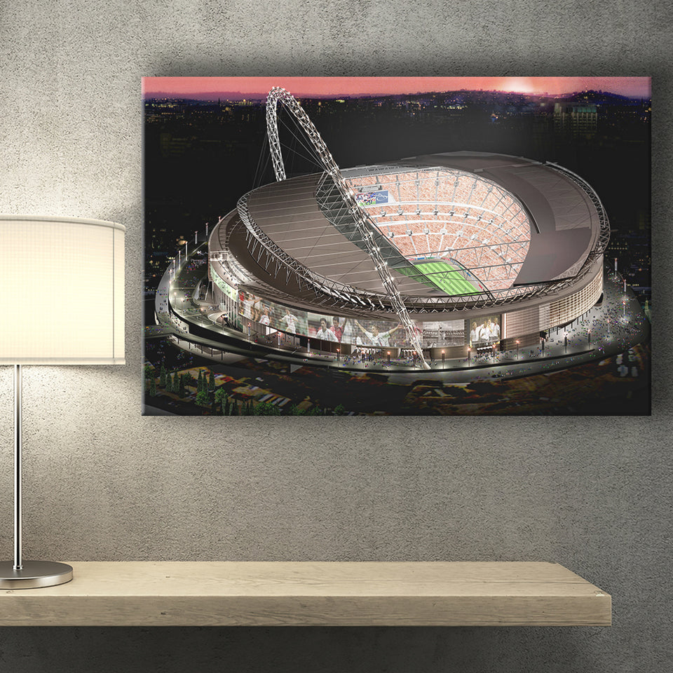 Wembley Stadium, Football Stadium Canvas Prints Wall Art - Painting Canvas, Wall Decor, Fan Gift, Art Prints