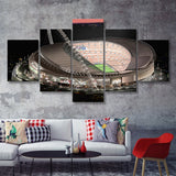 Wembley Stadium, Football Stadium 5 Pieces Canvas Prints Wall Art - Painting Canvas, Multi Panel, Fan Gift