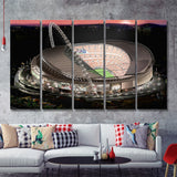 Wembley Stadium, Football Stadium 5 Pieces B Canvas Prints Wall Art - Painting Canvas,Multi Panel, Fan Gift