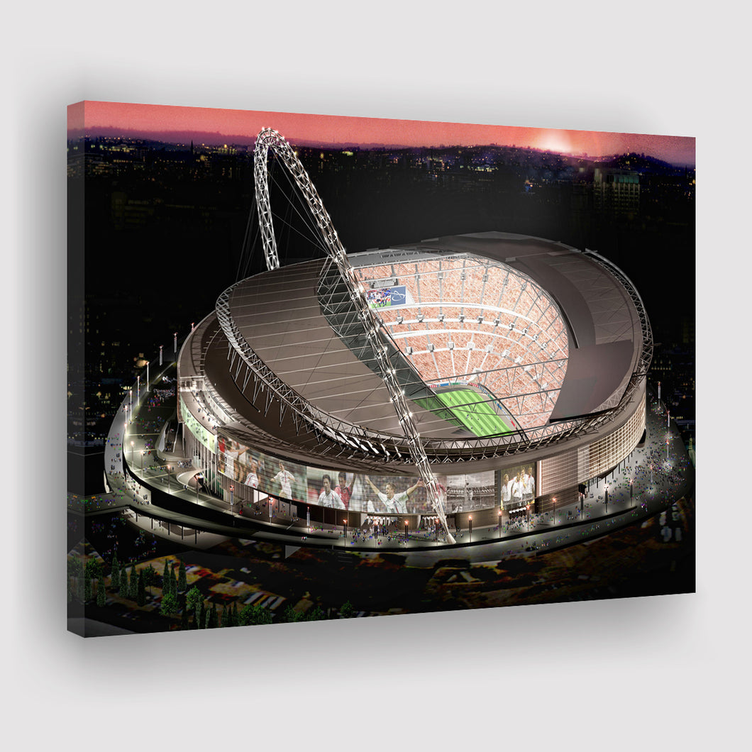 Wembley Stadium, Football Stadium Canvas Prints Wall Art - Painting Canvas, Wall Decor, Fan Gift, Art Prints