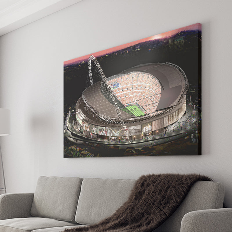 Wembley Stadium, Football Stadium Canvas Prints Wall Art - Painting Canvas, Wall Decor, Fan Gift, Art Prints