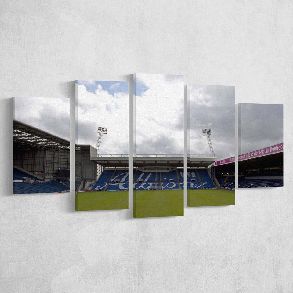 West Bromwich Albion Stadium Canvas Prints The Hawthorns Stadium Wall,Multi Panels,Sport Stadium Art Prints, Fan Gift