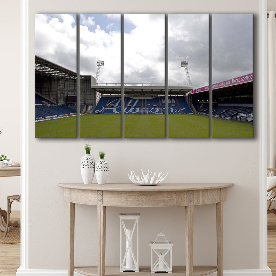 West Bromwich Albion Stadium Canvas Prints The Hawthorns Stadium Wall,Multi Panels B,Sport Stadium Art Prints, Fan Gift