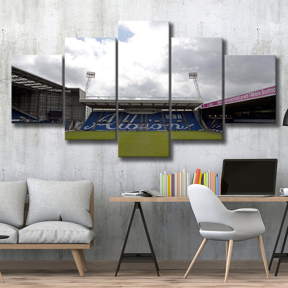 West Bromwich Albion Stadium Canvas Prints The Hawthorns Stadium Wall,Multi Panels,Sport Stadium Art Prints, Fan Gift