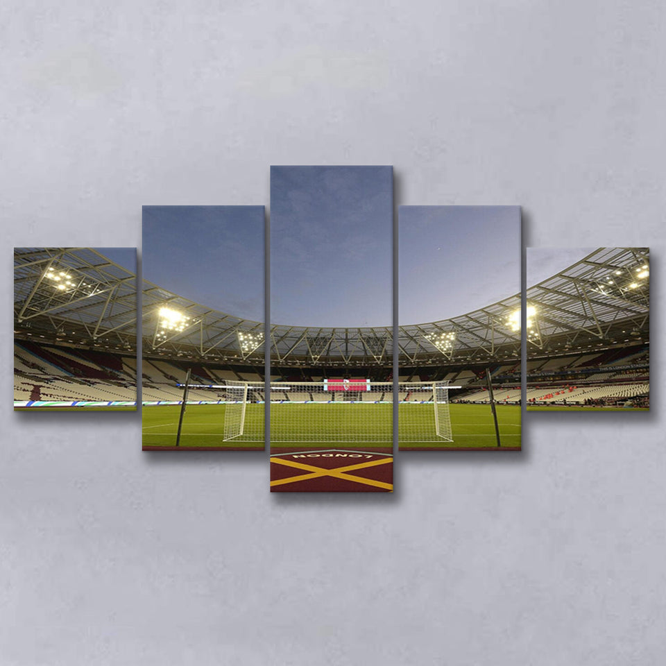 West Ham London Stadium, Stadium Canvas, Sport Art, Large Canvas, Multi Panels, Canvas Prints Wall Art Decor