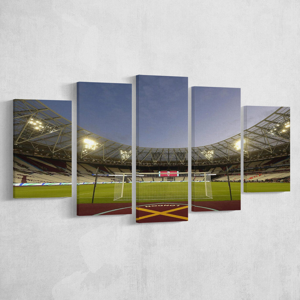 West Ham London Stadium, Stadium Canvas, Sport Art, Large Canvas, Multi Panels, Canvas Prints Wall Art Decor