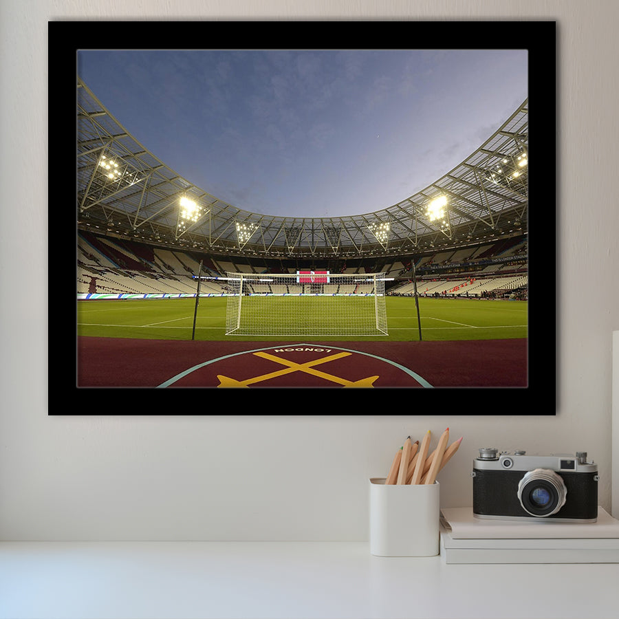 West Ham London Stadium, Stadium Canvas, Sport Art, Gift for him, Framed Art Prints Wall Art Decor, Framed Picture