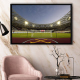West Ham London Stadium, Stadium Canvas, Sport Art, Gift for him, Framed Canvas Prints Wall Art Decor, Framed Picture