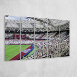 West Ham United Stadium Canvas Prints London Stadium Wall Art,Multi Panels B,Sport Stadium Art Prints, Fan Gift
