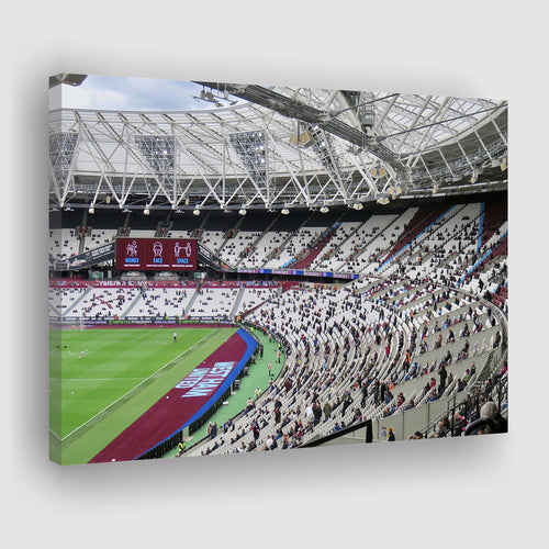 West Ham United Stadium Canvas Prints London Stadium Wall Art,Sport Stadium Art Prints, Fan Gift, Wall Decor