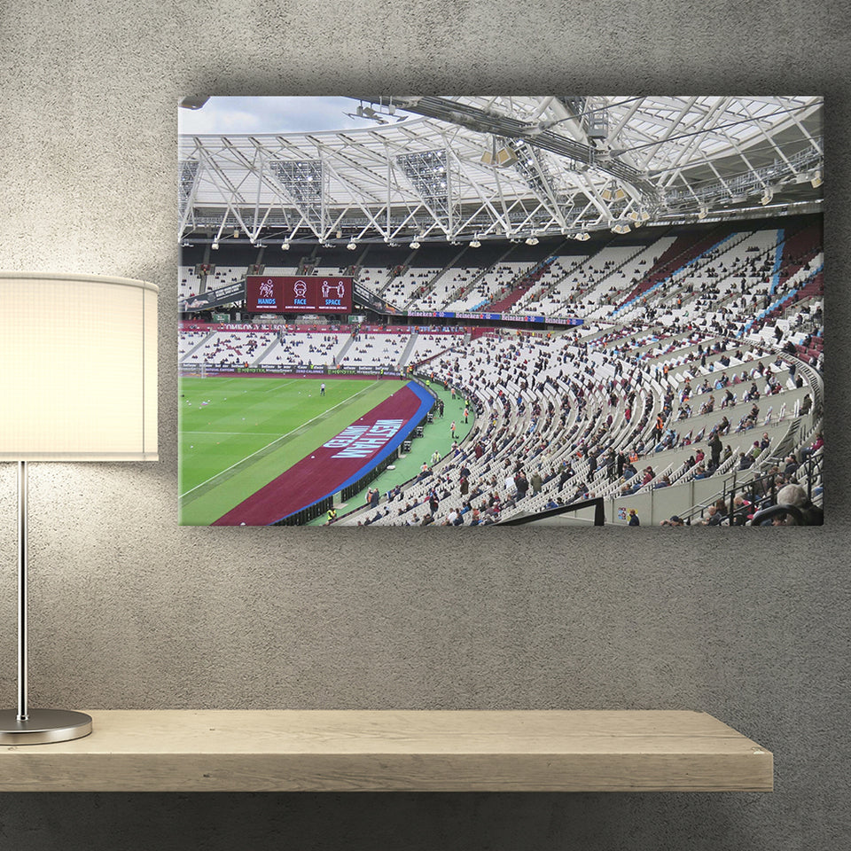 West Ham United Stadium Canvas Prints London Stadium Wall Art,Sport Stadium Art Prints, Fan Gift, Wall Decor