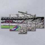 West Ham United Stadium Canvas Prints London Stadium Wall Art,Multi Panels,Sport Stadium Art Prints, Fan Gift