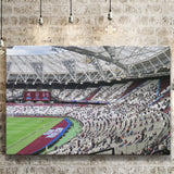 West Ham United Stadium Canvas Prints London Stadium Wall Art,Sport Stadium Art Prints, Fan Gift, Wall Decor