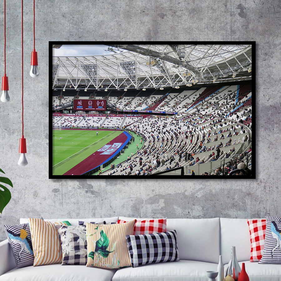 West Ham United Stadium Art Prints London Stadium Wall Art,Sport Stadium Art Prints, Fan Gift, Wall Decor