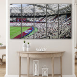 West Ham United Stadium Canvas Prints London Stadium Wall Art,Multi Panels B,Sport Stadium Art Prints, Fan Gift
