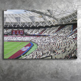 West Ham United Stadium Canvas Prints London Stadium Wall Art,Sport Stadium Art Prints, Fan Gift, Wall Decor