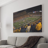 West Virginia Mountaineers Stadium Canvas Prints Milan Puskar Stadium,Sport Stadium Art Prints, Fan Gift, Wall Decor