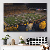 West Virginia Mountaineers Stadium Canvas Prints Milan Puskar Stadium,Sport Stadium Art Prints, Fan Gift, Wall Decor