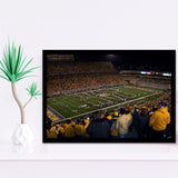 West Virginia Mountaineers Stadium Art Prints Milan Puskar Stadium,Sport Stadium Art Prints, Fan Gift, Wall Decor