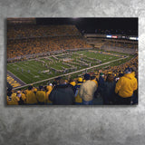 West Virginia Mountaineers Stadium Canvas Prints Milan Puskar Stadium,Sport Stadium Art Prints, Fan Gift, Wall Decor