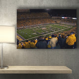 West Virginia Mountaineers Stadium Canvas Prints Milan Puskar Stadium,Sport Stadium Art Prints, Fan Gift, Wall Decor