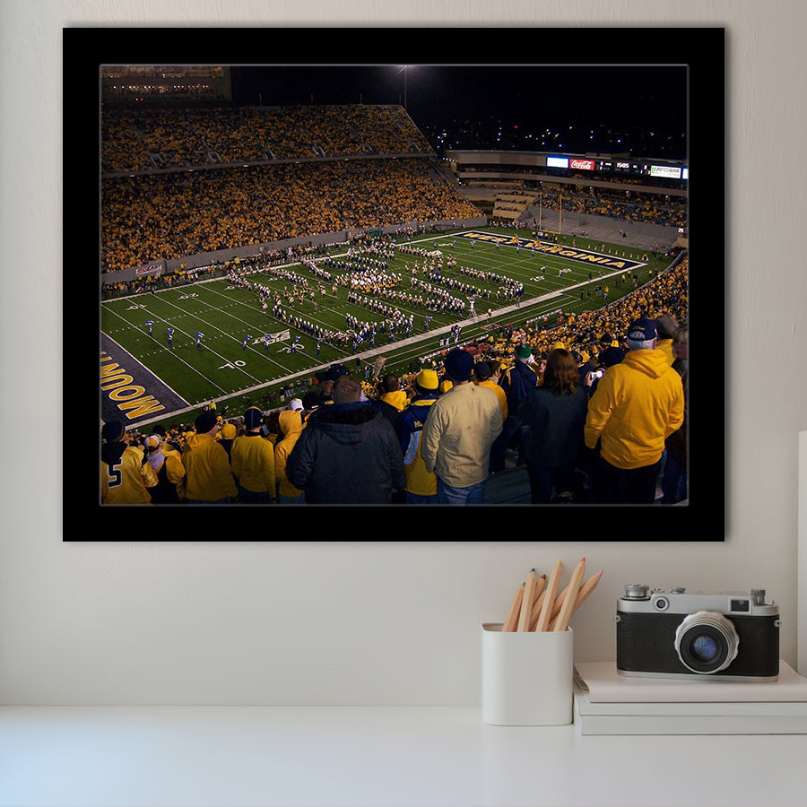 West Virginia Mountaineers Stadium Art Prints Milan Puskar Stadium,Sport Stadium Art Prints, Fan Gift, Wall Decor