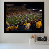 West Virginia Mountaineers Stadium Art Prints Milan Puskar Stadium,Sport Stadium Art Prints, Fan Gift, Wall Decor