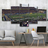 West Virginia Mountaineers Stadium Canvas Prints Milan Puskar Stadium,Multi Panels,Sport Stadium Art Prints, Fan Gift