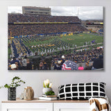 West Virginia Mountaineers Stadium Canvas Prints Milan Puskar Stadium,Sport Stadium Art Prints, Fan Gift, Wall Decor