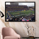 West Virginia Mountaineers Stadium Framed Canvas Prints Milan Puskar Stadium,Sport Stadium Art Prints, Fan Gift