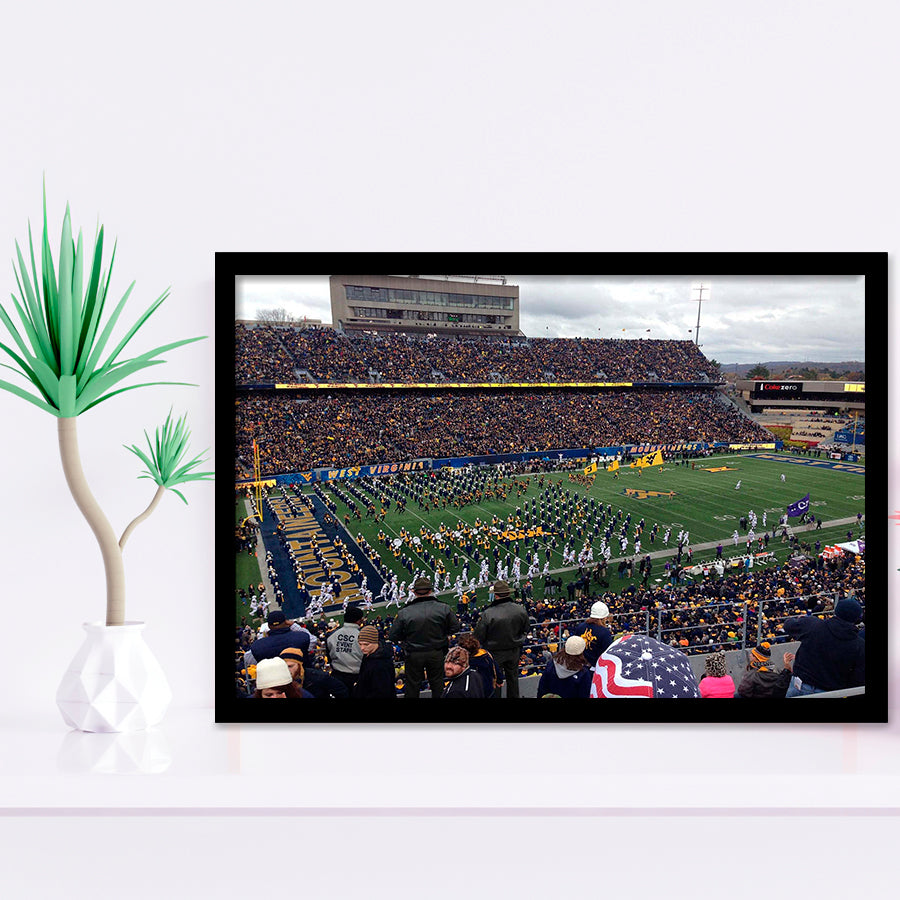West Virginia Mountaineers Stadium Art Prints Milan Puskar Stadium,Sport Stadium Art Prints, Fan Gift, Wall Decor