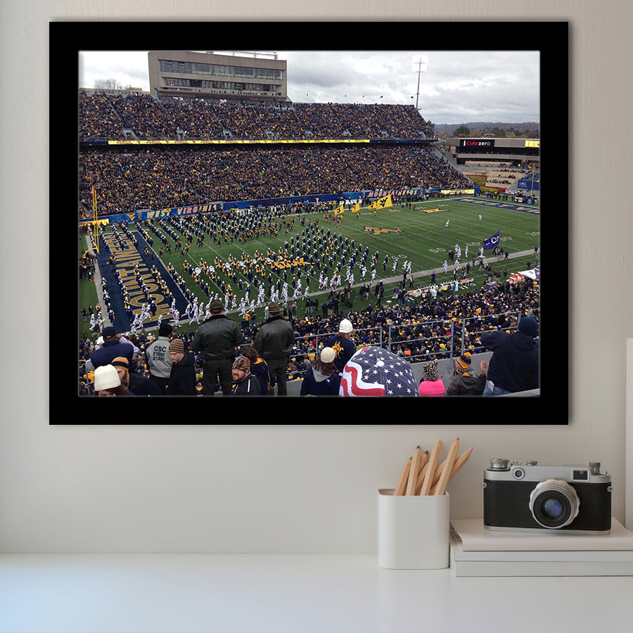 West Virginia Mountaineers Stadium Art Prints Milan Puskar Stadium,Sport Stadium Art Prints, Fan Gift, Wall Decor