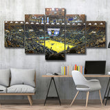 West Virginia Mountaineers Wall Art WVU Coliseum Stadium Canvas Prints,Multi Panels,Sport Stadium Art Prints, Fan Gift
