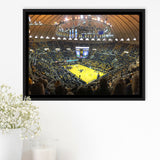 West Virginia Mountaineers Wall Art WVU Coliseum Stadium Framed Canvas Prints,Sport Stadium Art Prints, Fan Gift