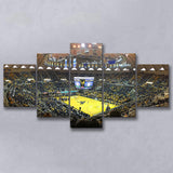 West Virginia Mountaineers Wall Art WVU Coliseum Stadium Canvas Prints,Multi Panels,Sport Stadium Art Prints, Fan Gift