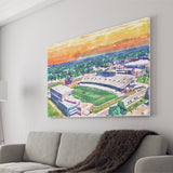 Western Kentucky Hilltoppers Houchens Industries Stadium Watercolor, Sport Art Prints Fan Gift, Canvas Prints Wall Art Decor