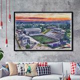 Western Michigan Broncos Waldo Stadium Watercolor, Sport Prints Fan Gift, Framed Art Prints Wall Art Decor