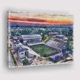 Western Michigan Broncos Waldo Stadium Watercolor, Sport Art Prints Fan Gift, Canvas Prints Wall Art Decor