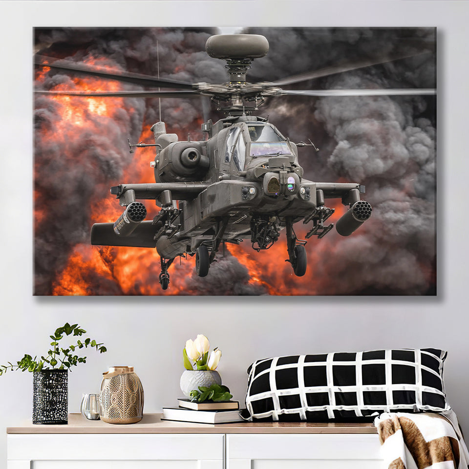 Westland Wah 64D Longbow Apache Canvas Prints Wall Art Decor - Painting Canvas, Art Prints, Ready to Hang