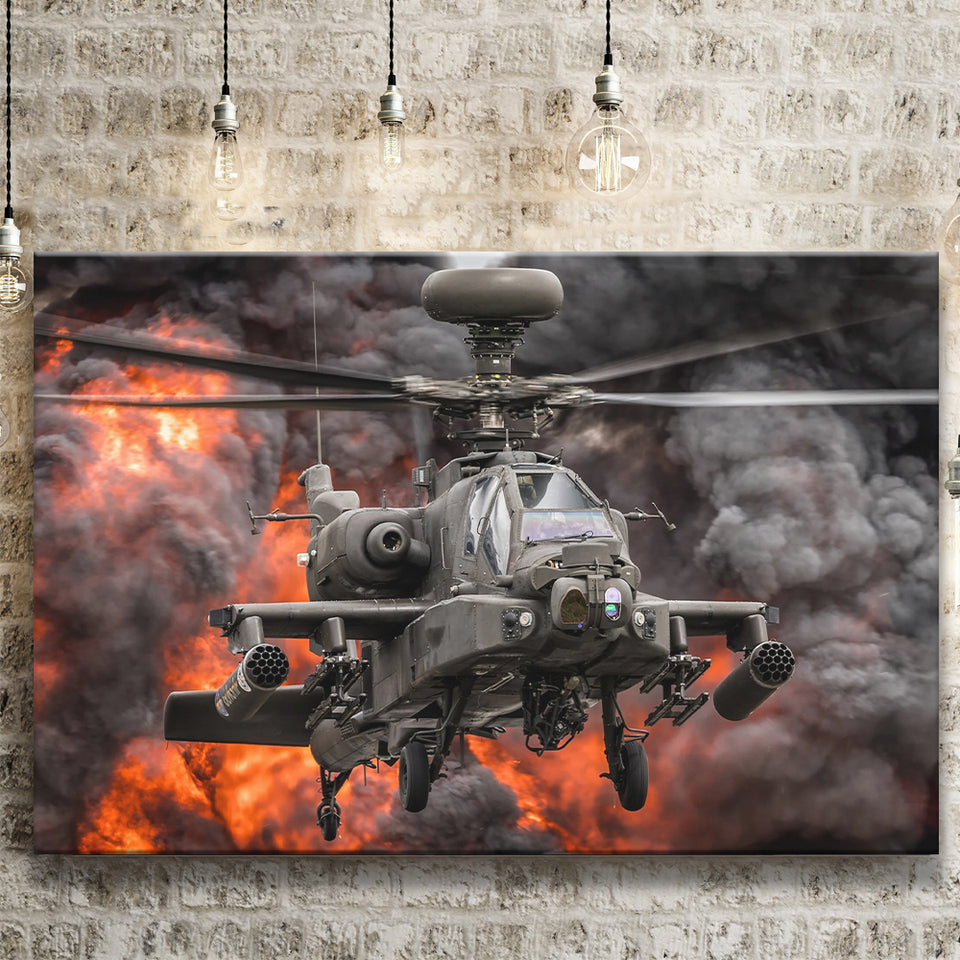 Westland Wah 64D Longbow Apache Canvas Prints Wall Art Decor - Painting Canvas, Art Prints, Ready to Hang