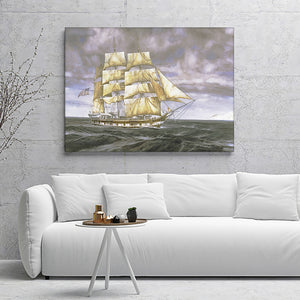 Whale Ship Canvas Wall Art - Canvas Prints, Prints For Sale, Painting Canvas,Canvas On Sale