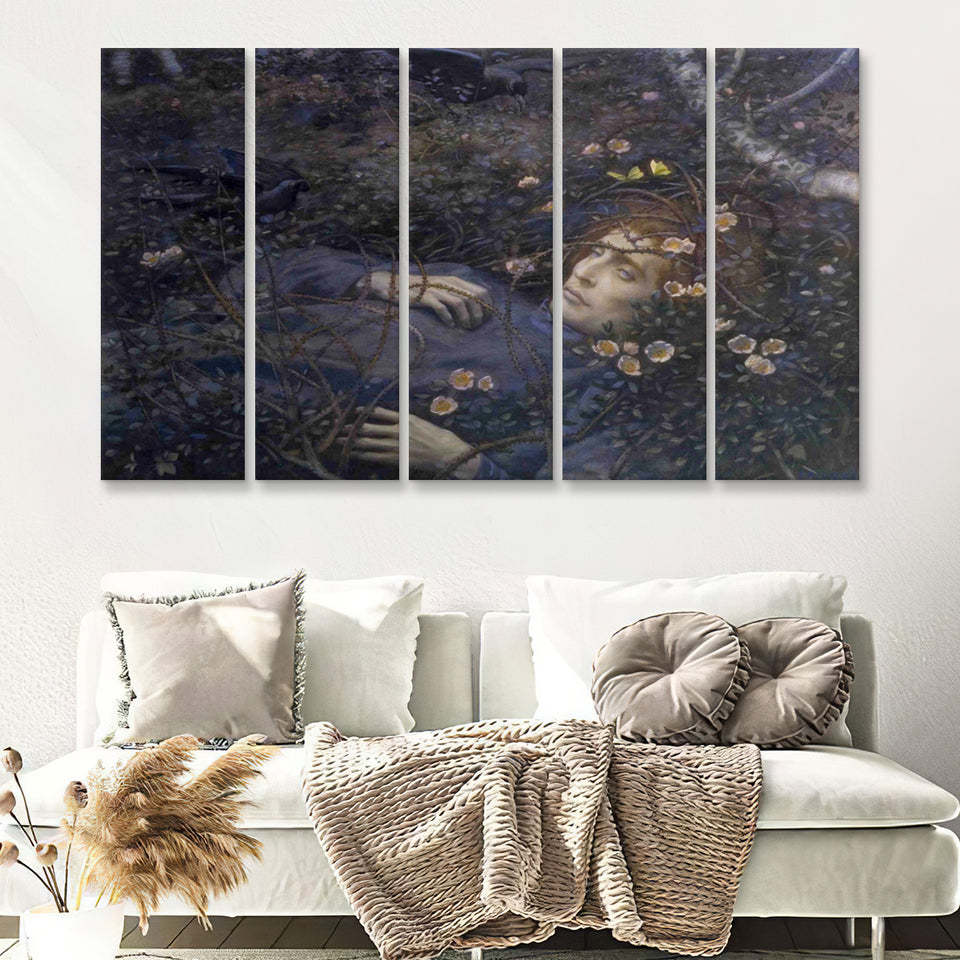 Whats In The Hollow By Hughes 5 Pieces B Canvas Prints Wall Art - Painting Canvas, Multi Panels,5 Panel, Wall Decor