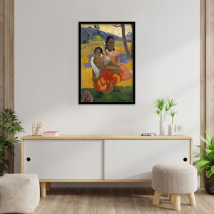 When Are You Getting Married By Paul Gauguin-Art Print,Frame Art,Plexiglass Cover