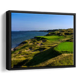 Whistling Straits Golf Resort, Straits Course Hole 03, Kohler, Wisconsin, Framed Canvas Prints Wall Art Decor, Floating Frame