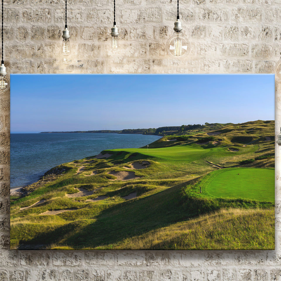 Whistling Straits Golf Resort, Straits Course Hole 03, Kohler, Wisconsin, Golf Art Print, Canvas Prints Wall Art Decor