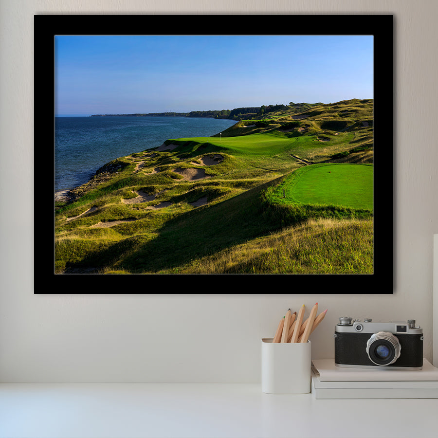 Whistling Straits Golf Resort, Straits Course Hole 03, Kohler, Wisconsin, Golf Sport Print, Framed Art Prints Home Decor