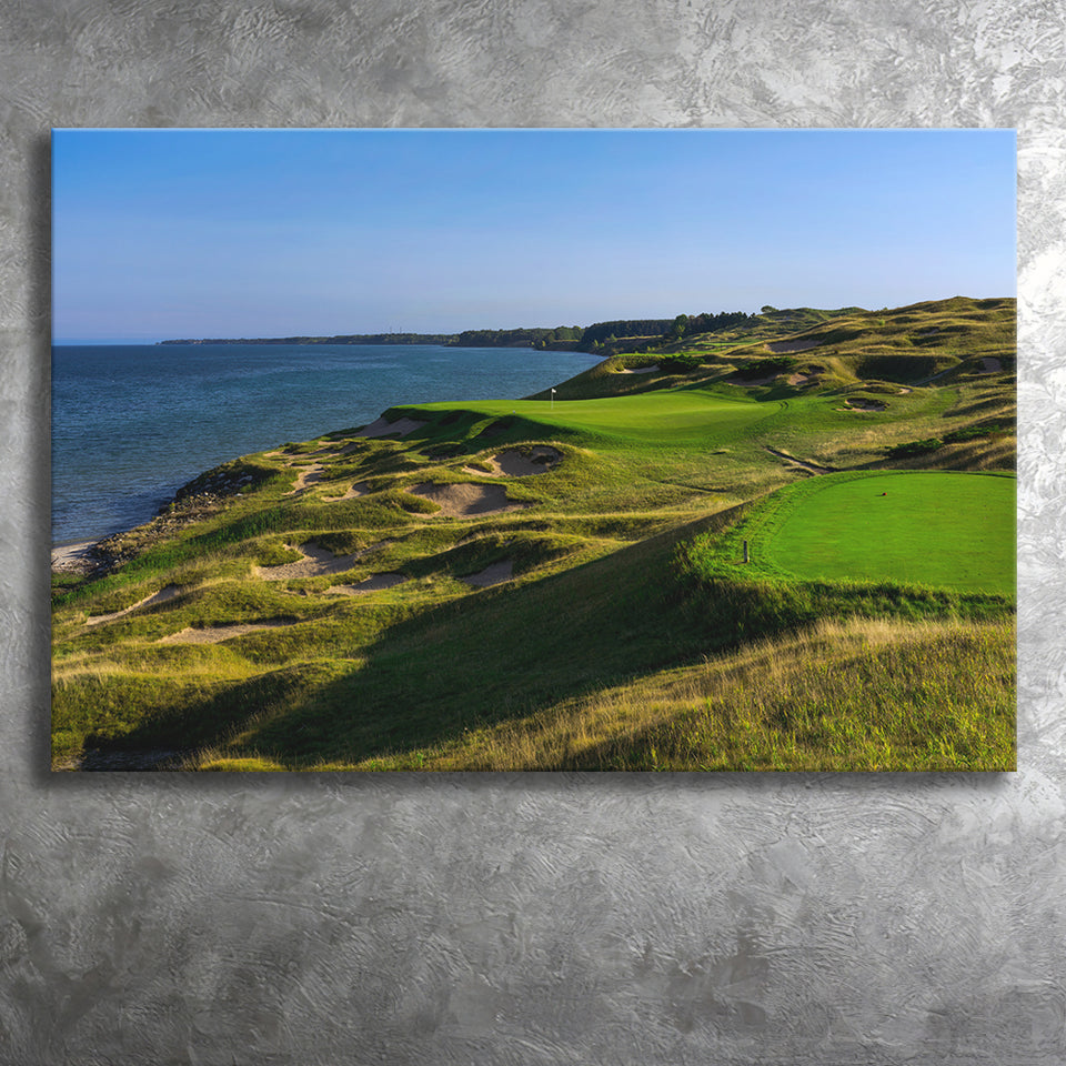 Whistling Straits Golf Resort, Straits Course Hole 03, Kohler, Wisconsin, Golf Art Print, Canvas Prints Wall Art Decor